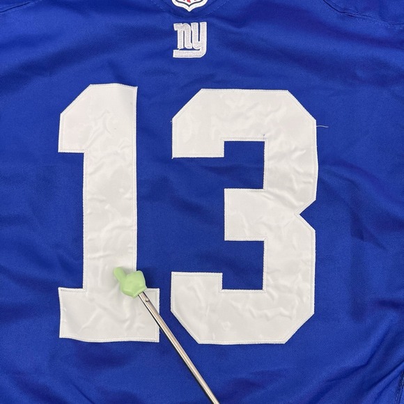 New York Giants Odell Beckham Jr. Size 44 Nike On Field Blue Football Jersey - Picture 5 of 10